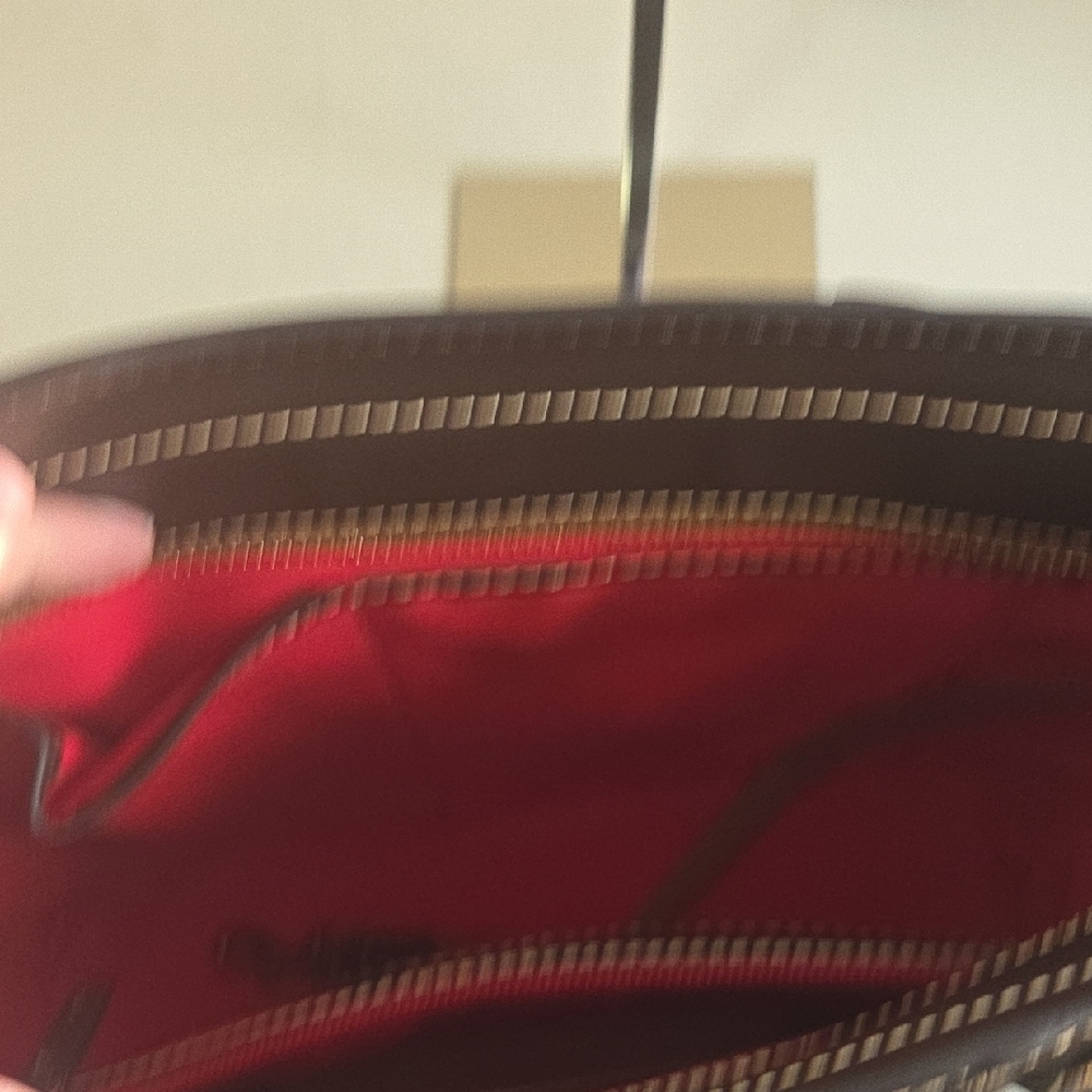 Dooney & Bourke Brown Leather Tote Bag - Picture 7 of 10